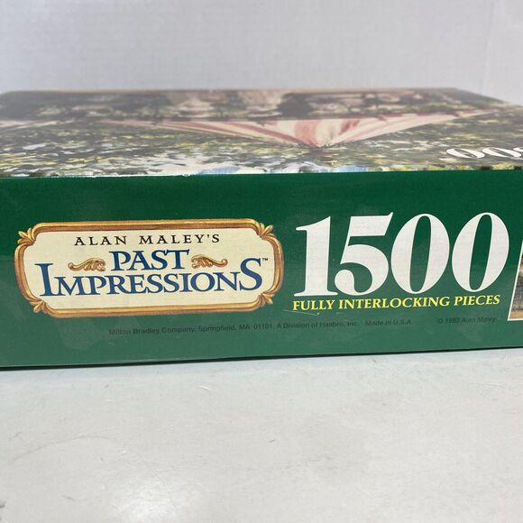 MB Alan Maley's Past Impressions Summer Carousel 1500 Piece Jigsaw Puzzle Sealed - Picture 2 of 6